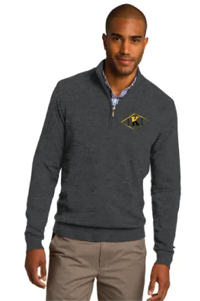1/2-Zip Sweater / Charcoal Heather / Kellam High School Baseball
