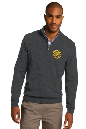 1/2-Zip Sweater / Charcoal Heather / Kellam High School Lacrosse