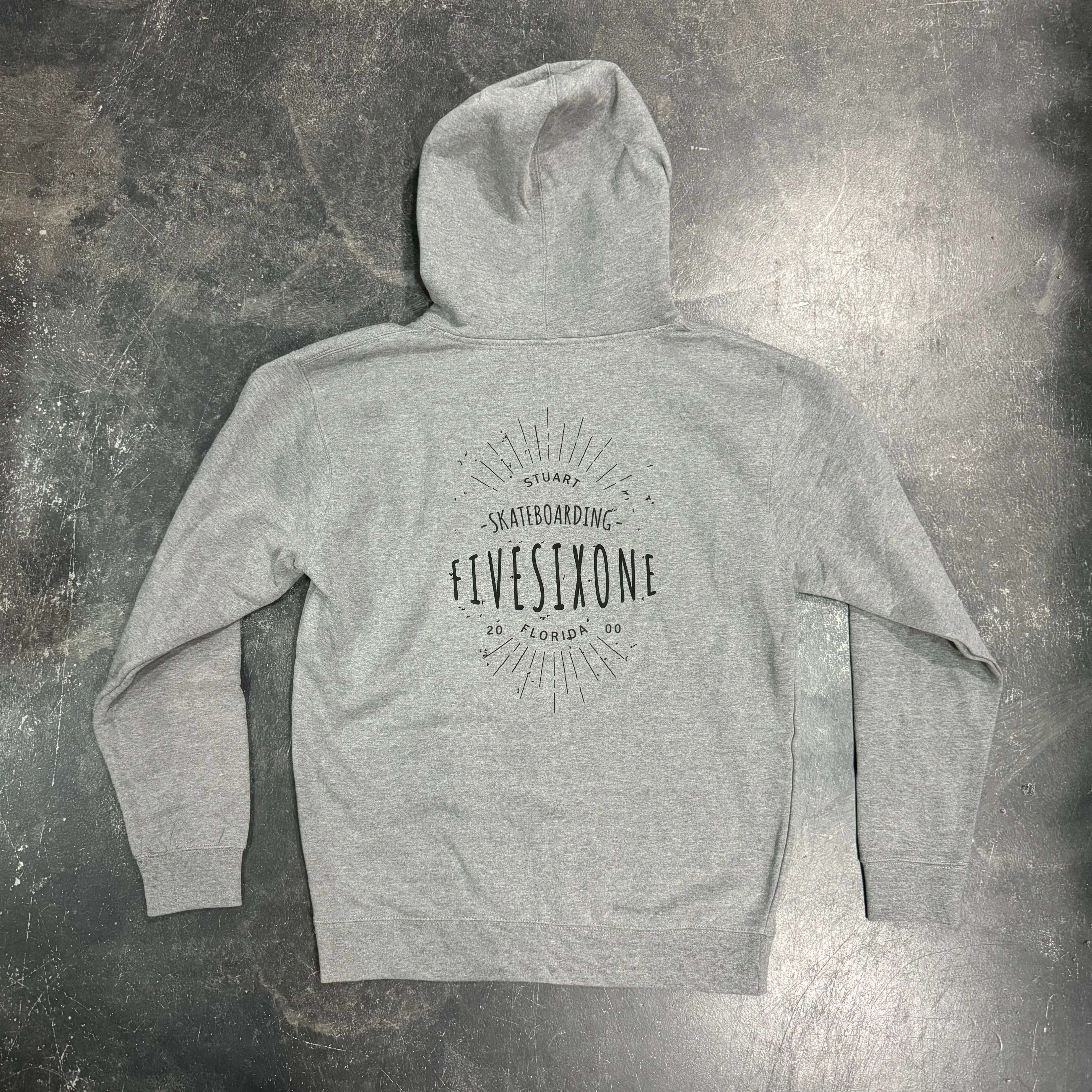 561 Sweatshirt Hoodie Badge Heather Grey/Black