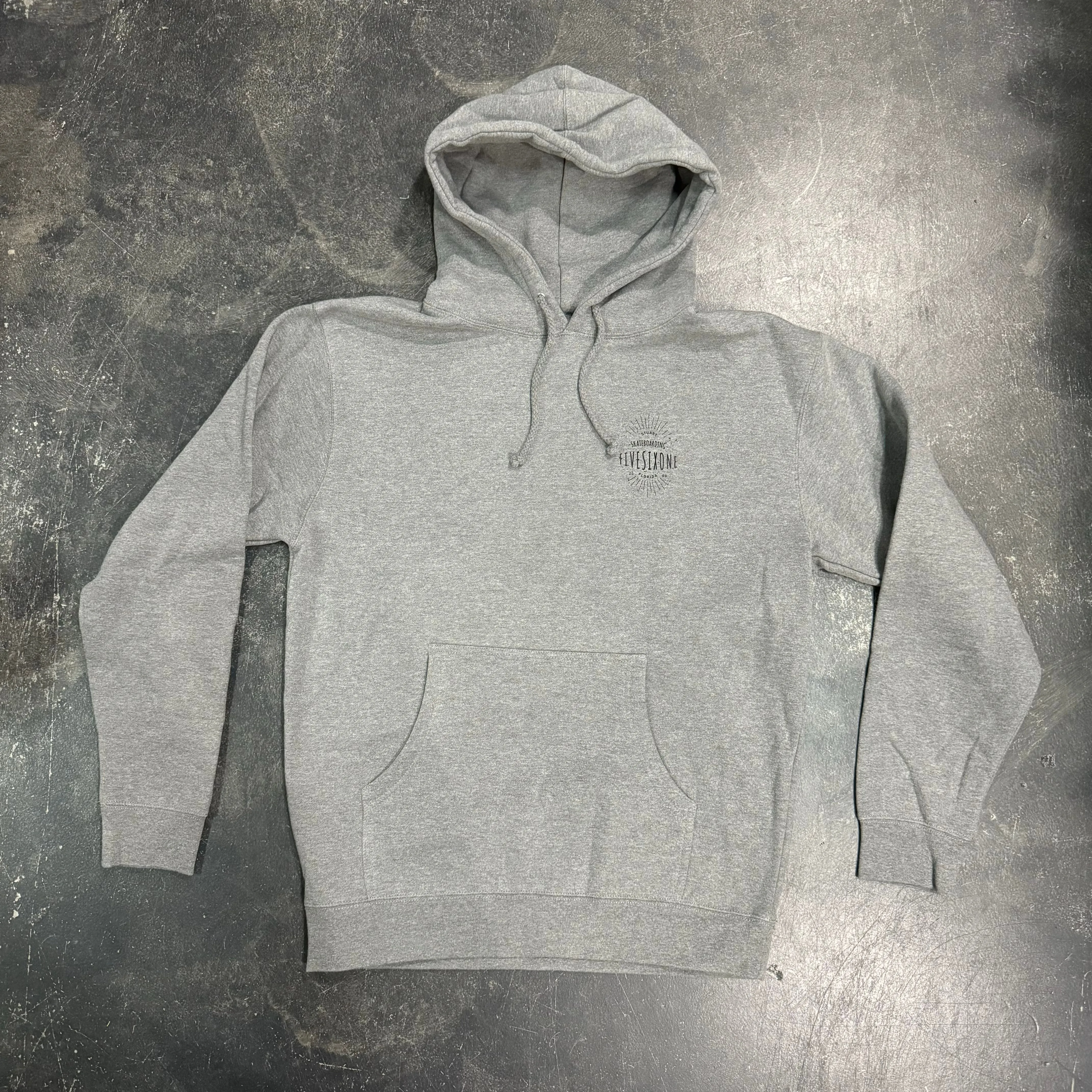 561 Sweatshirt Hoodie Badge Heather Grey/Black