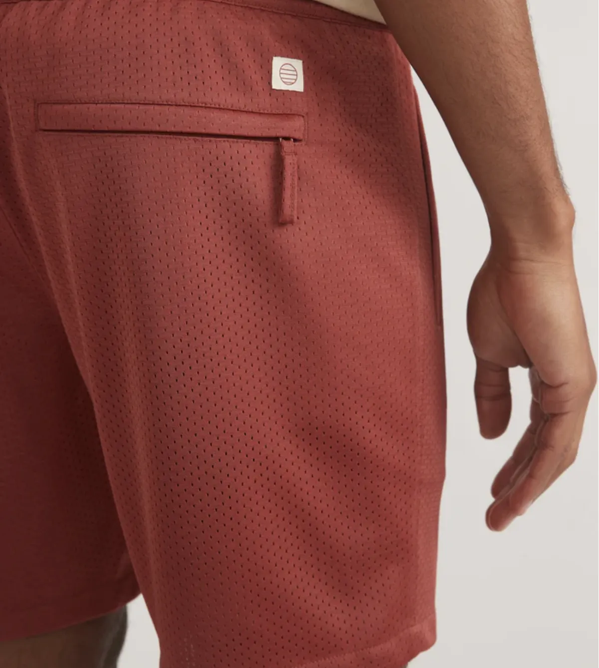 6" Mesh Short - Baked Clay