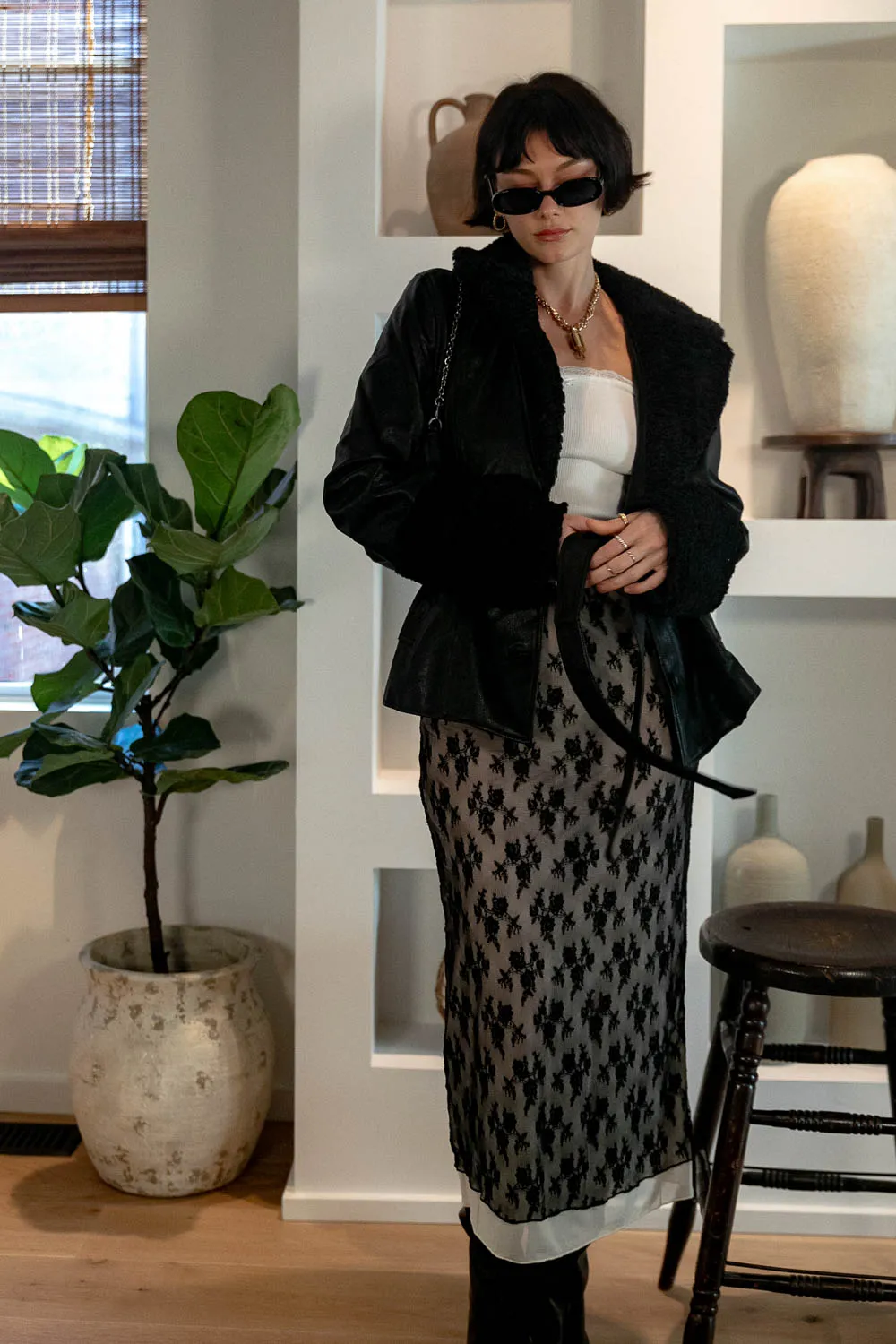 A Touch Of Faux Leather Jacket