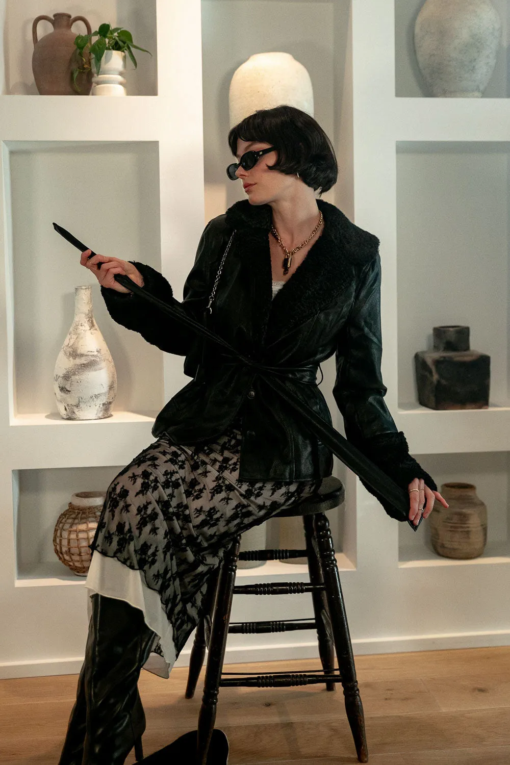A Touch Of Faux Leather Jacket