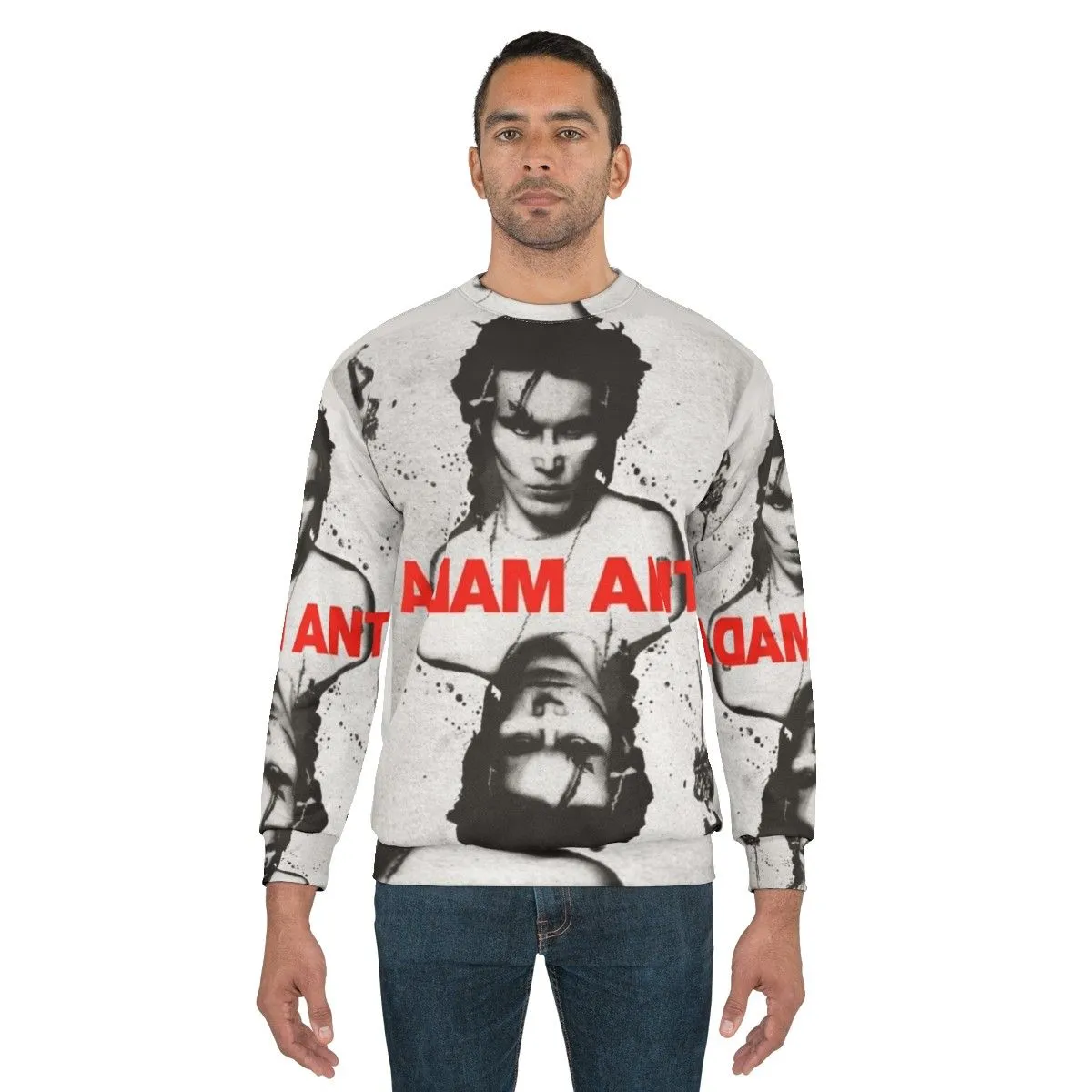 Adam Ant Playing Card Punk Rock Sweatshirt