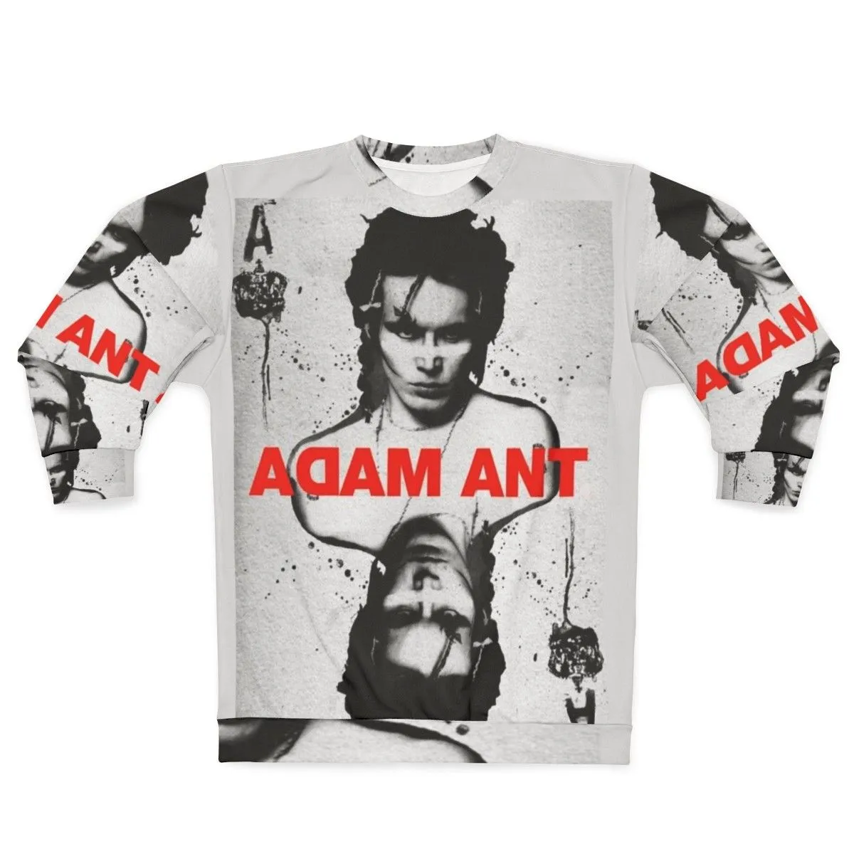 Adam Ant Playing Card Punk Rock Sweatshirt