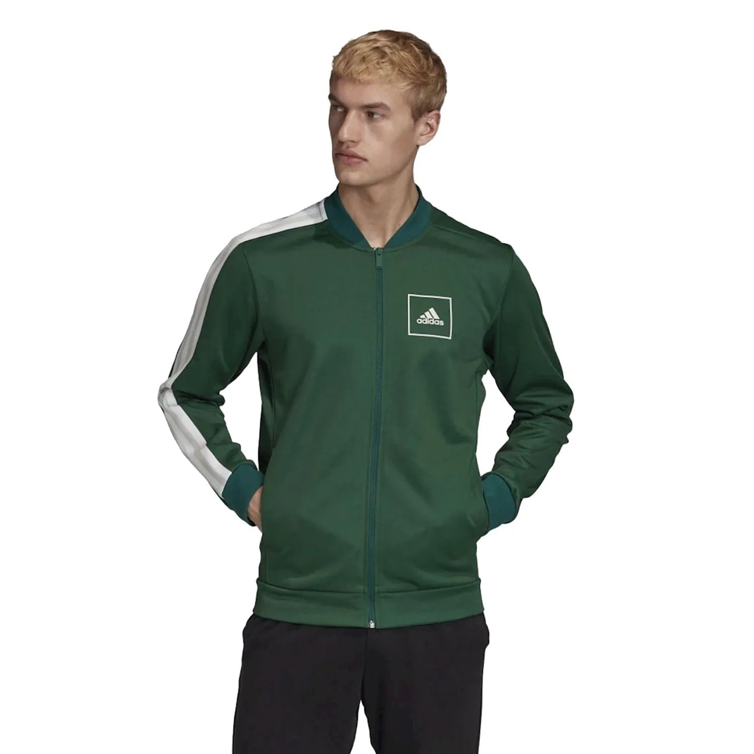 adidas Piqué Track Top Jacket - Green