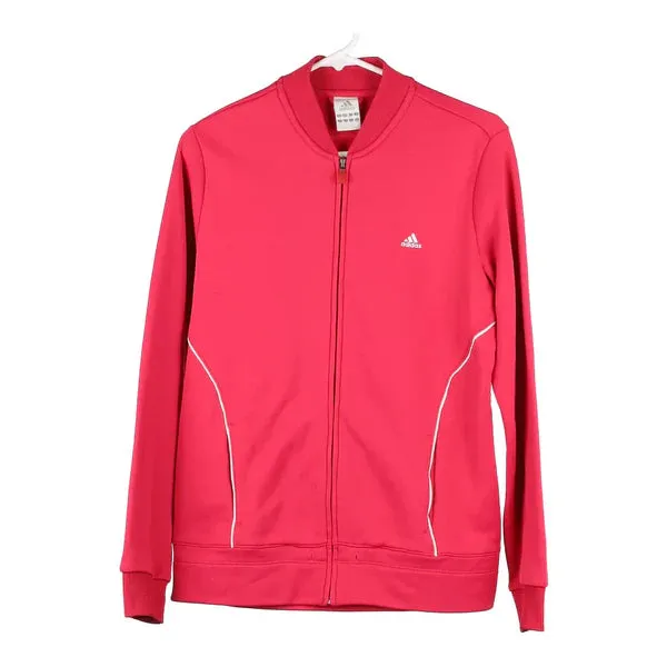 Adidas Track Jacket - Medium Pink Polyester Blend