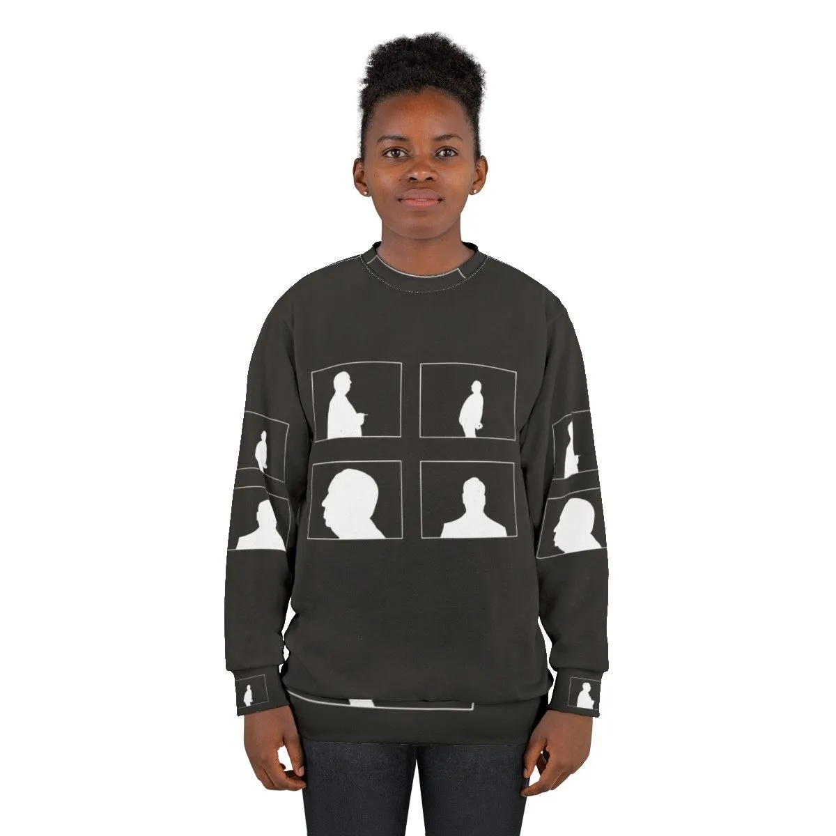 Alfred Hitchcock Shadows Sweatshirt - Iconic Fan Art