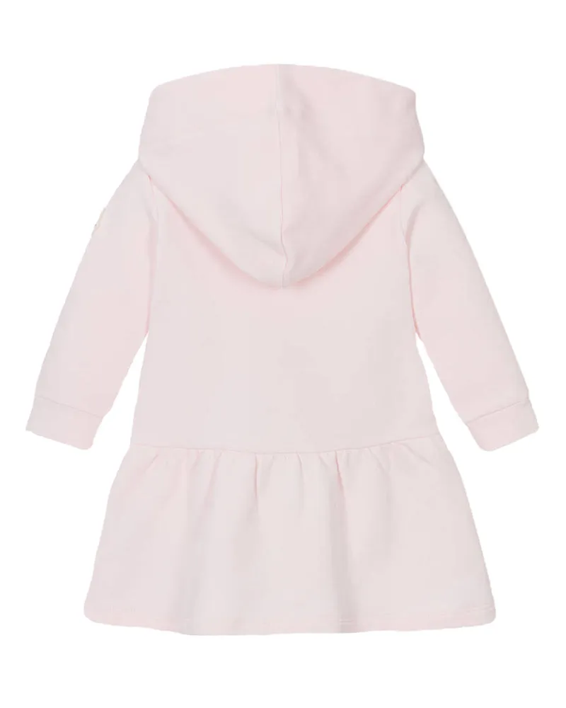 Baby Girls Pink Hooded Dress