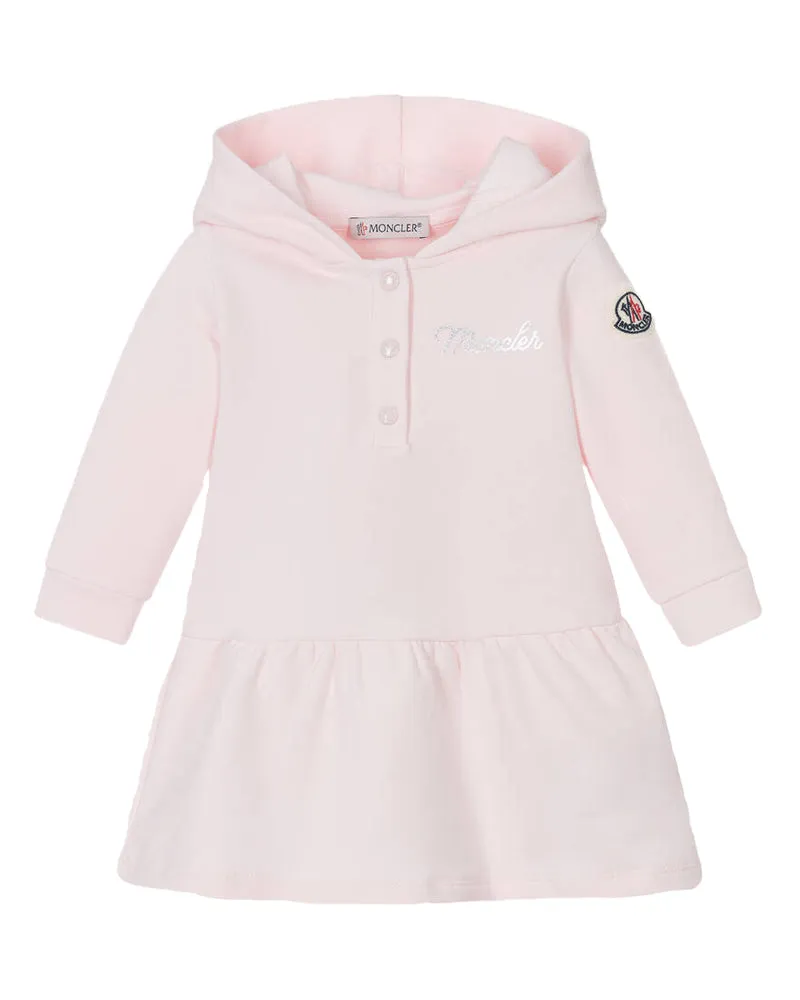 Baby Girls Pink Hooded Dress