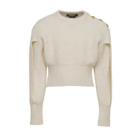 Balmain Ivory Knit Sweater