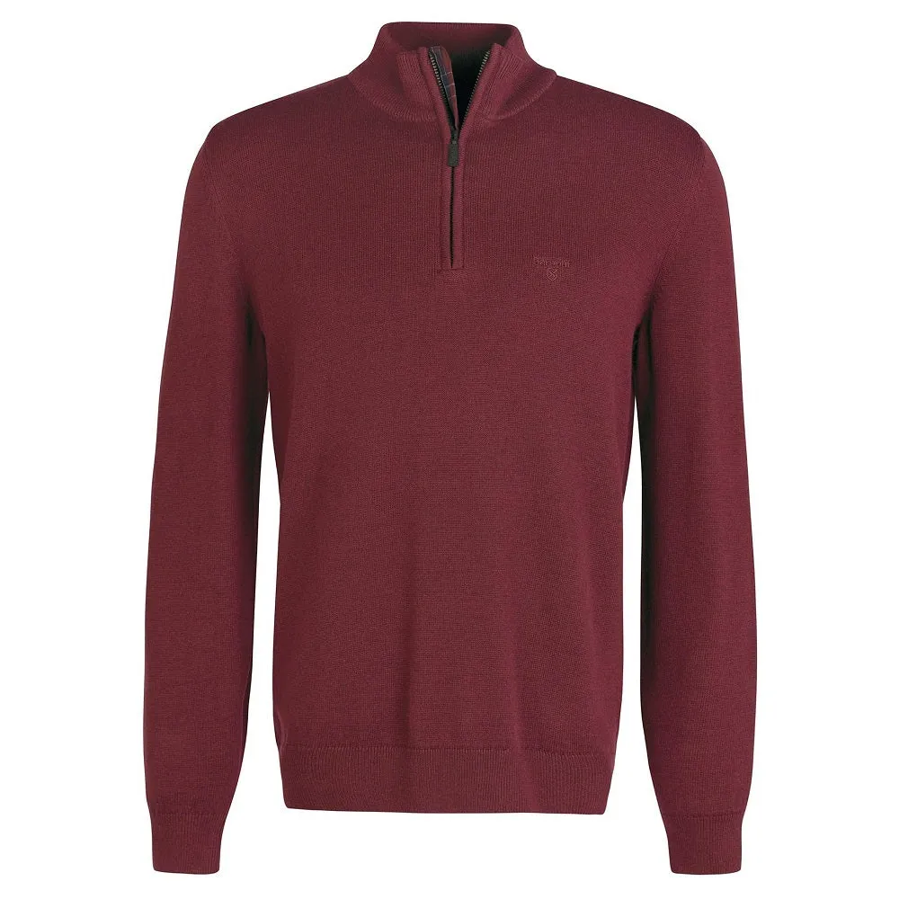 Barbour Avoch Half Zip Dark Bordeaux