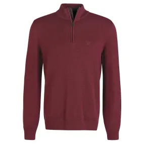 Barbour Avoch Half Zip Dark Bordeaux
