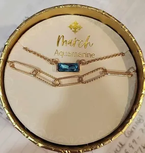 Birthstone Necklace Set