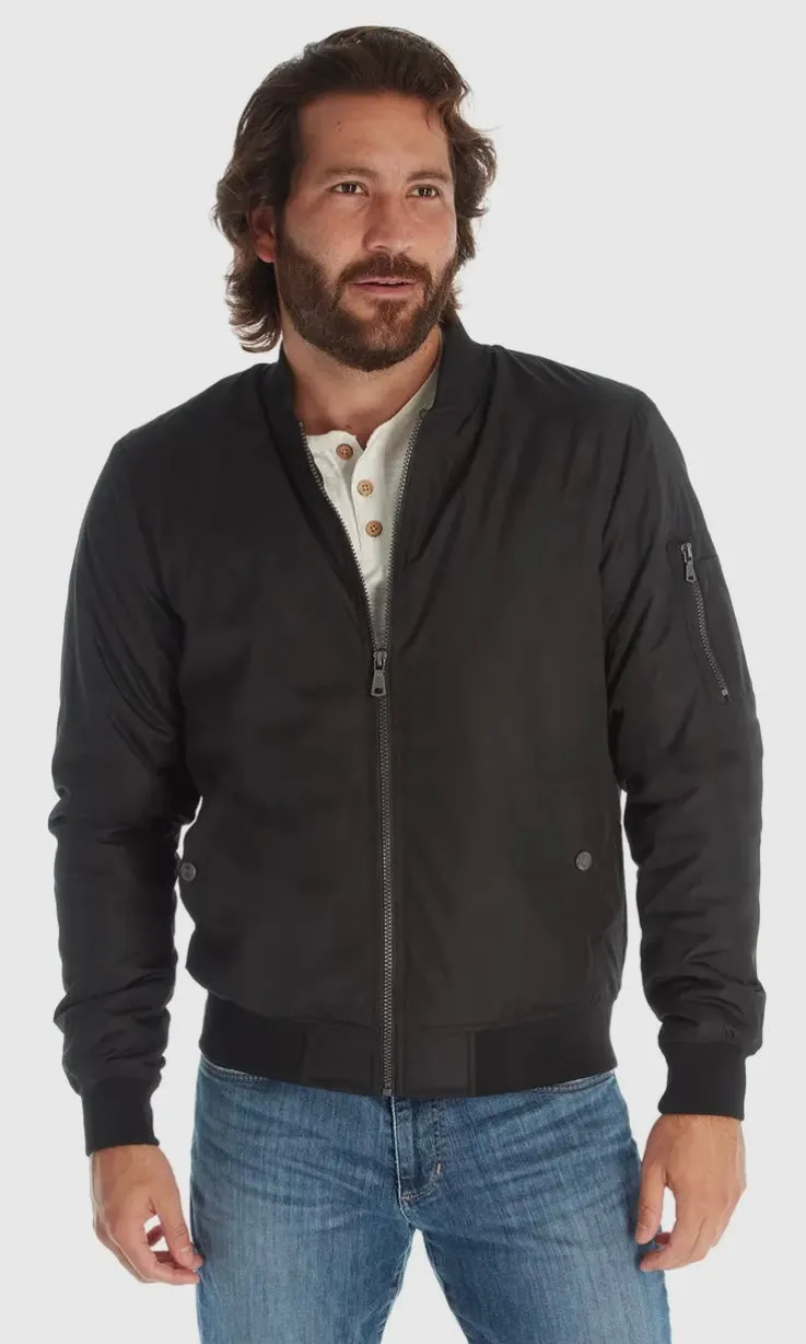Blackout Elite Sherpa Lined Bomber Jacket (Black)