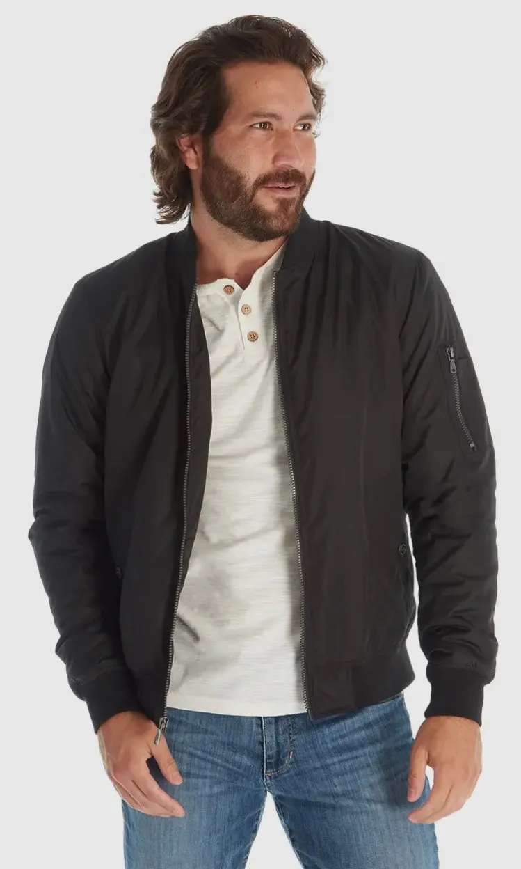 Blackout Elite Sherpa Lined Bomber Jacket (Black)