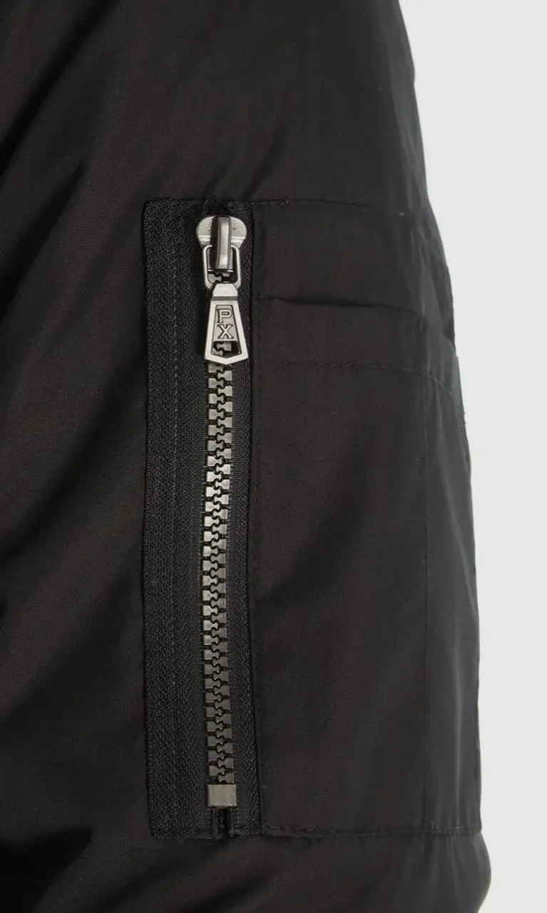 Blackout Elite Sherpa Lined Bomber Jacket (Black)