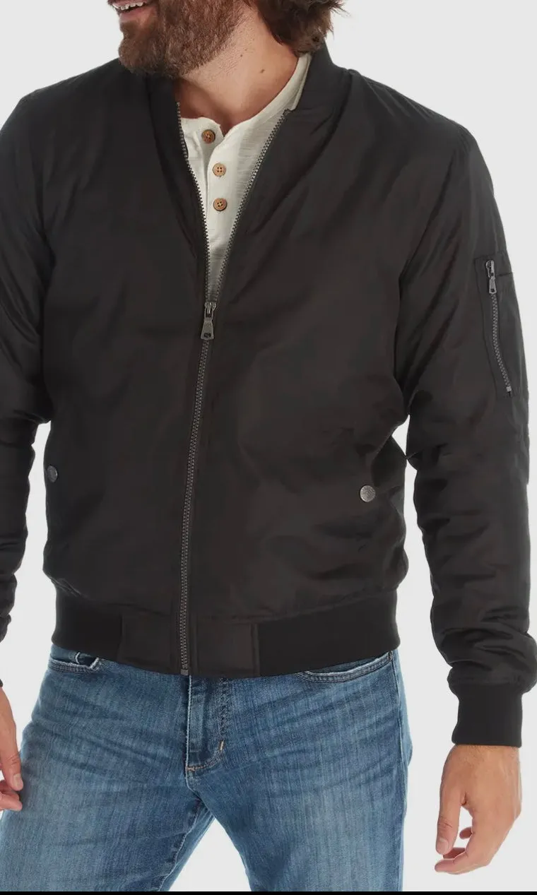 Blackout Elite Sherpa Lined Bomber Jacket (Black)