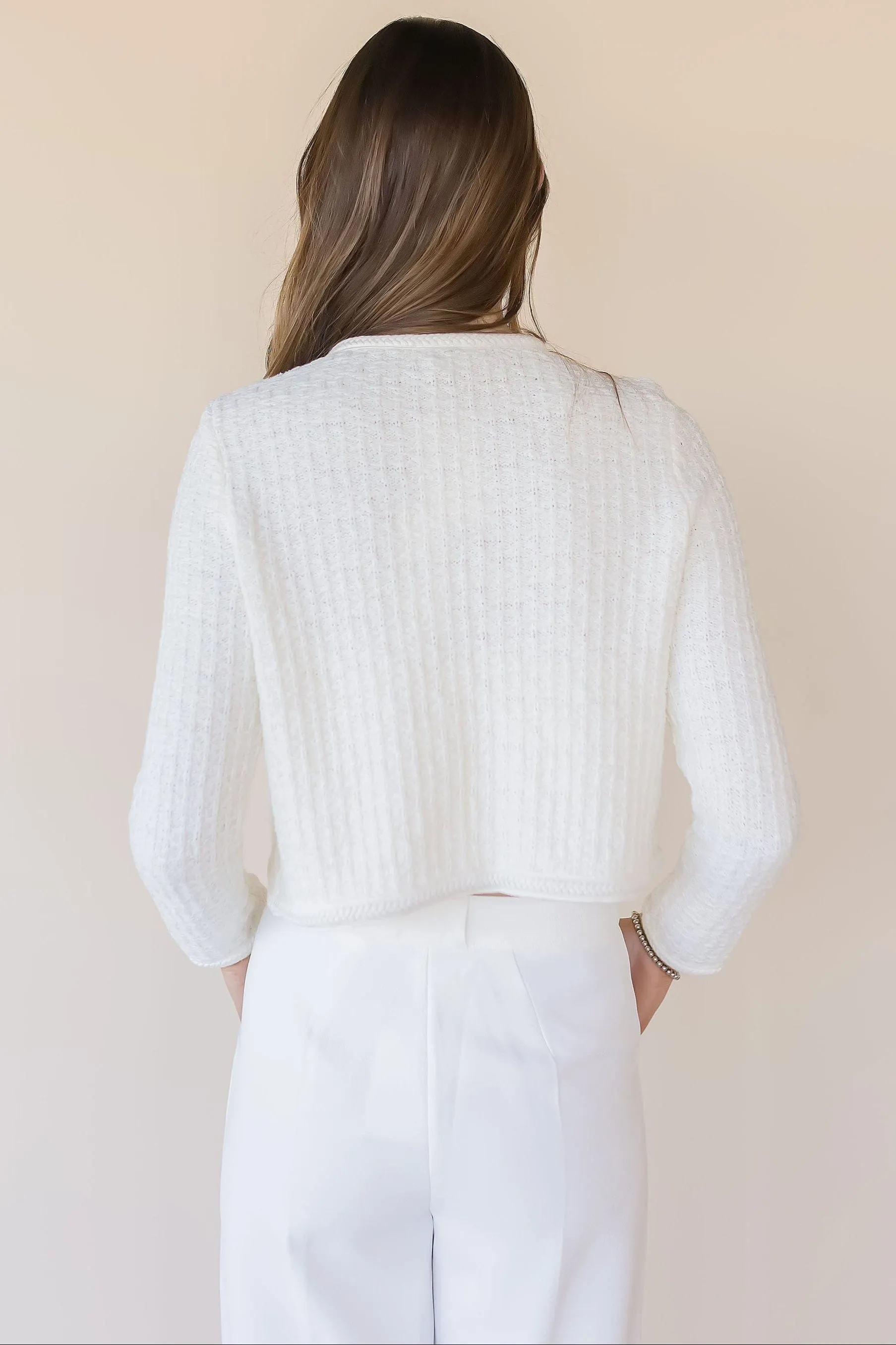 Blaise Pearl Button Cardigan