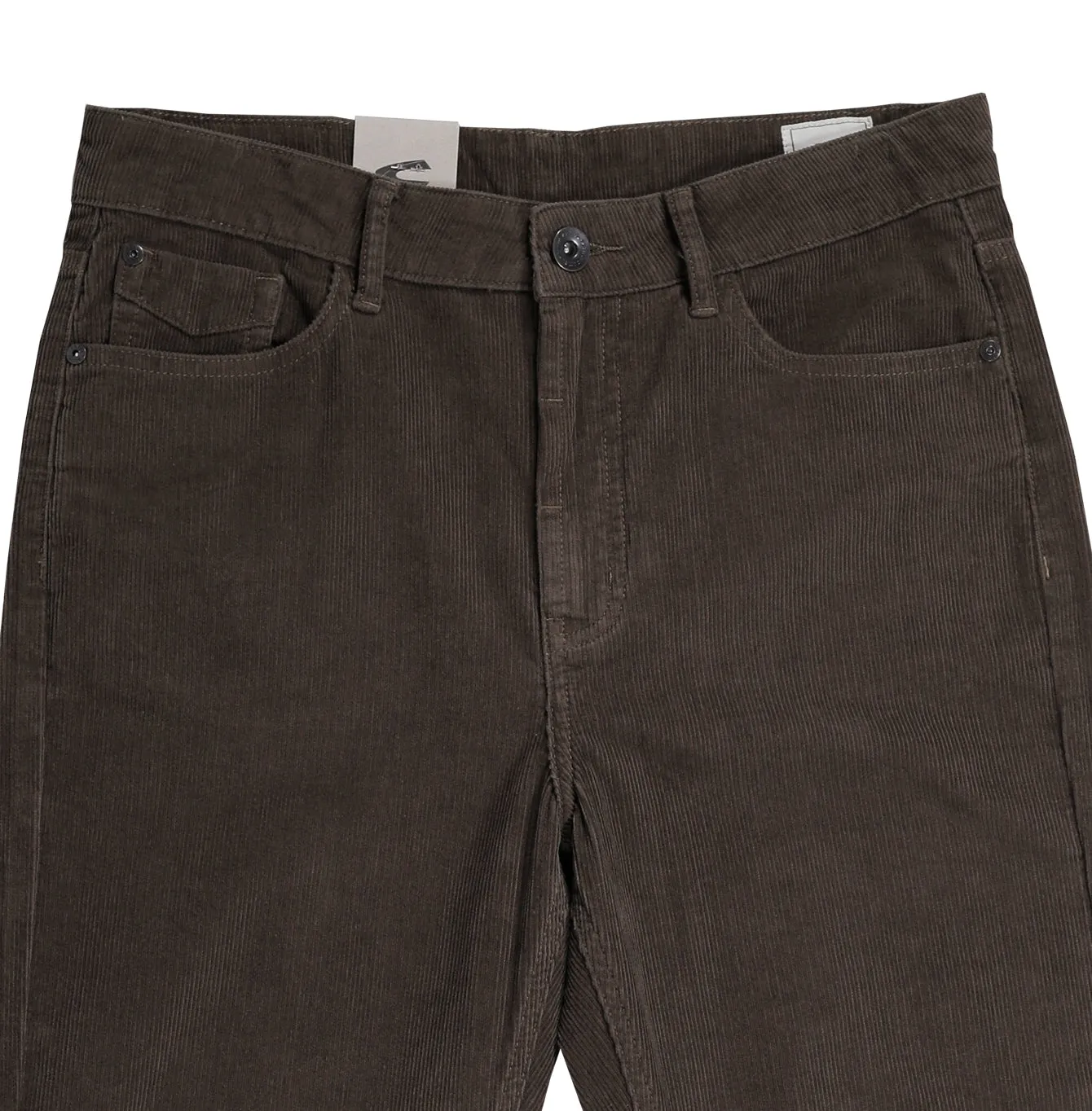 camel active Men Chino Trousers in 208 Loose Fit with 5 Pockets in Olive Corduroy 9-208SS25CDB527