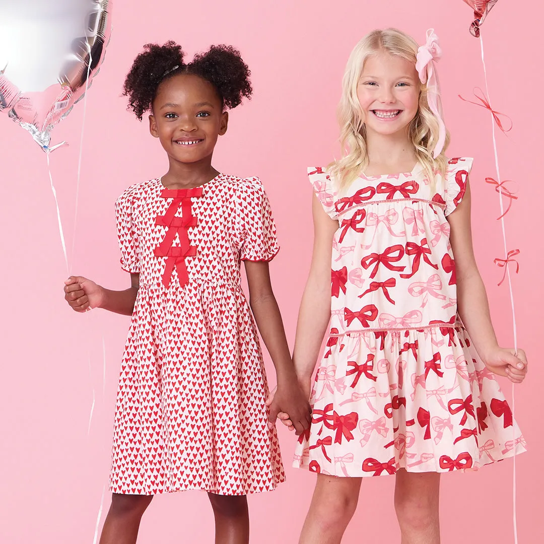 Camelia Dress Valentines Bows