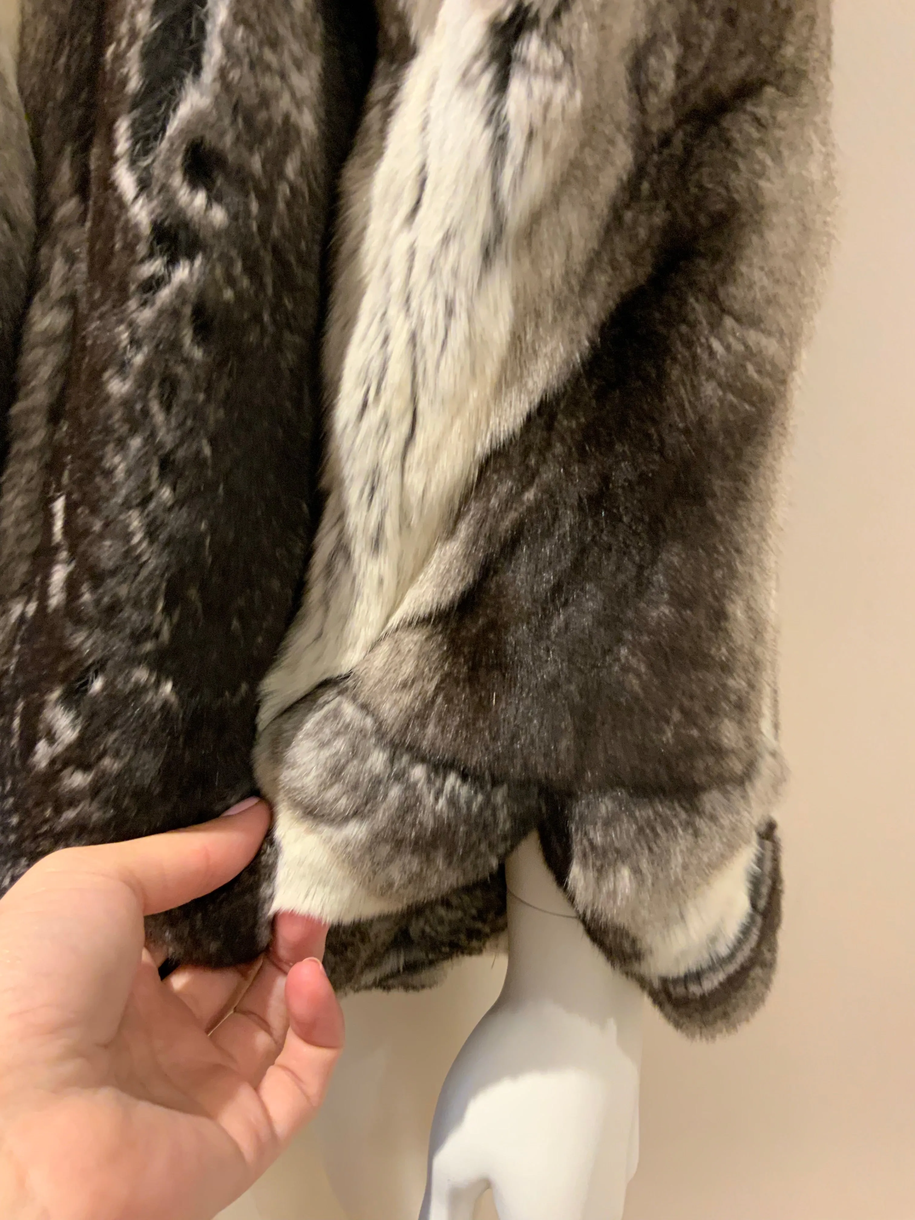 Chinchilla jacket BY Nello Santi Grey FUR Jacket Coat Size I 44 UK 12 US 8 ladies