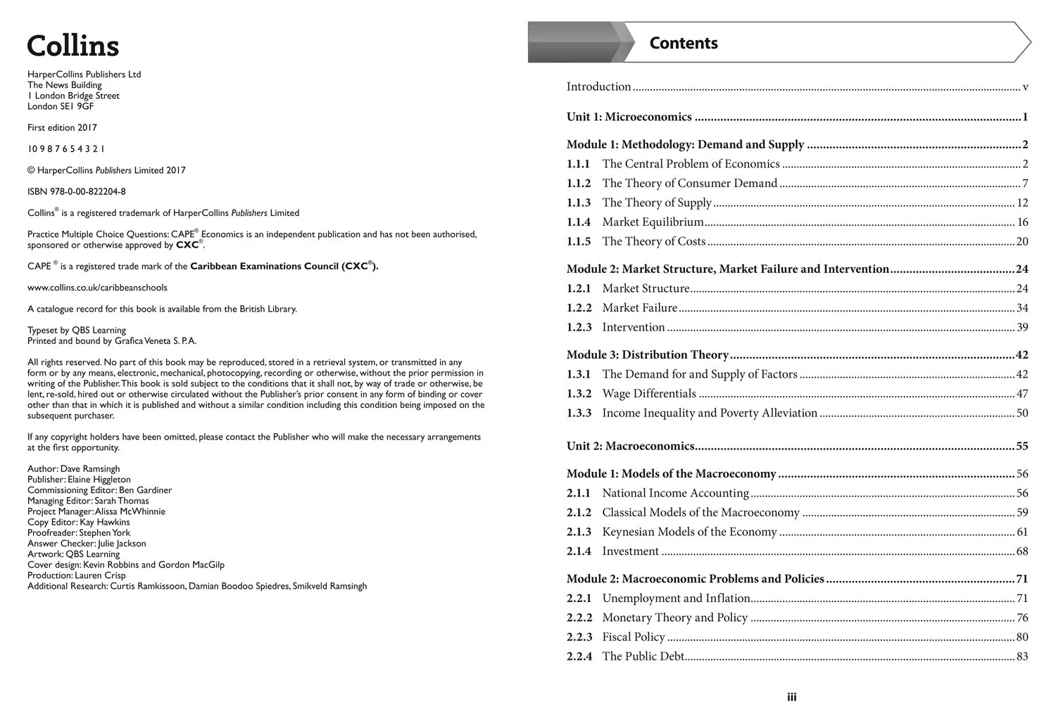 Collins CAPE Economics - CAPE Economics Multiple Choice Practice: (First edition)