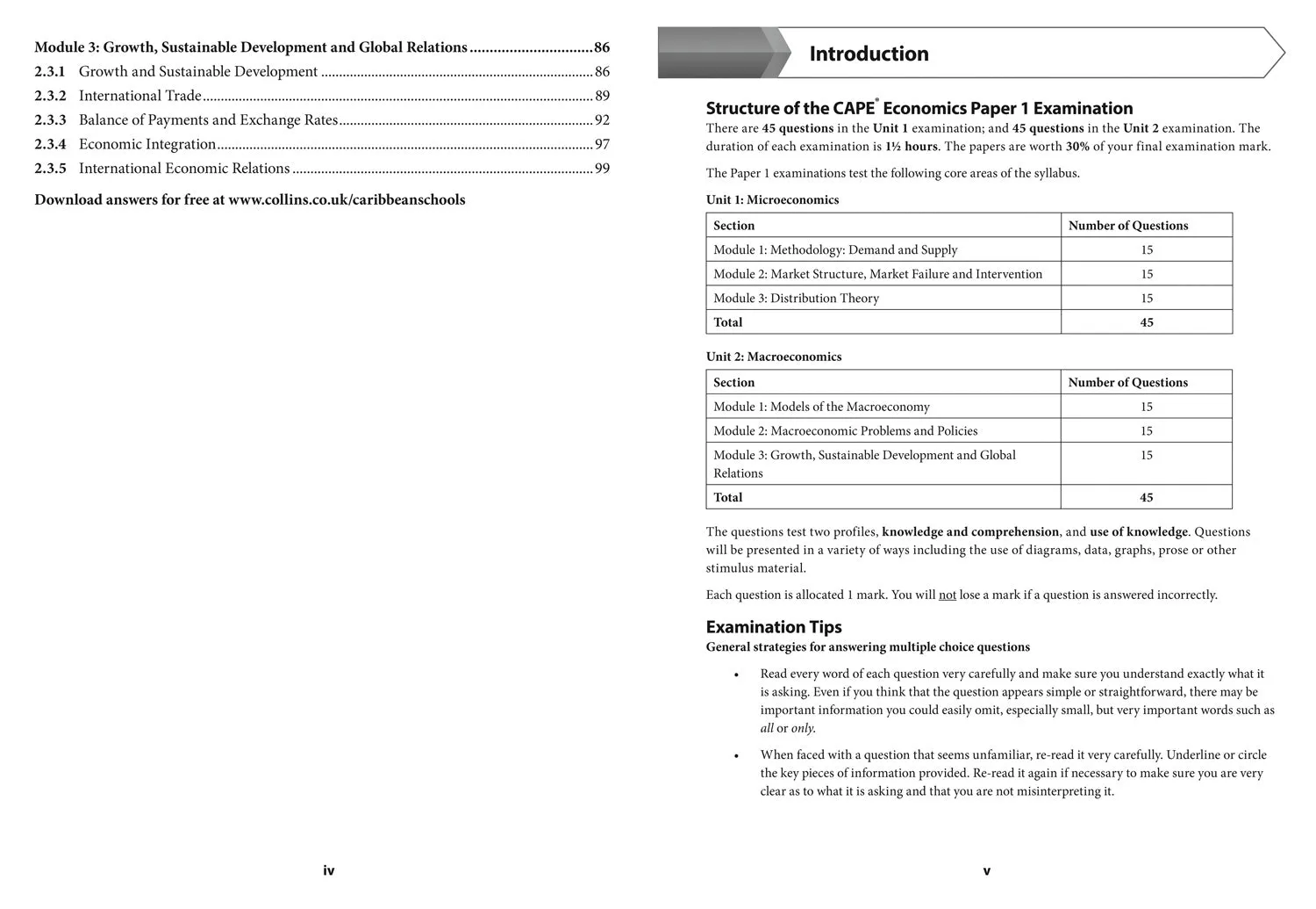 Collins CAPE Economics - CAPE Economics Multiple Choice Practice: (First edition)