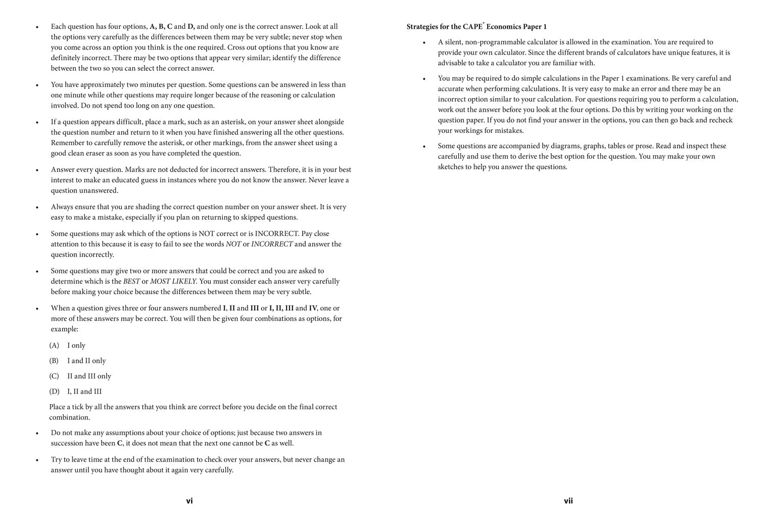 Collins CAPE Economics - CAPE Economics Multiple Choice Practice: (First edition)