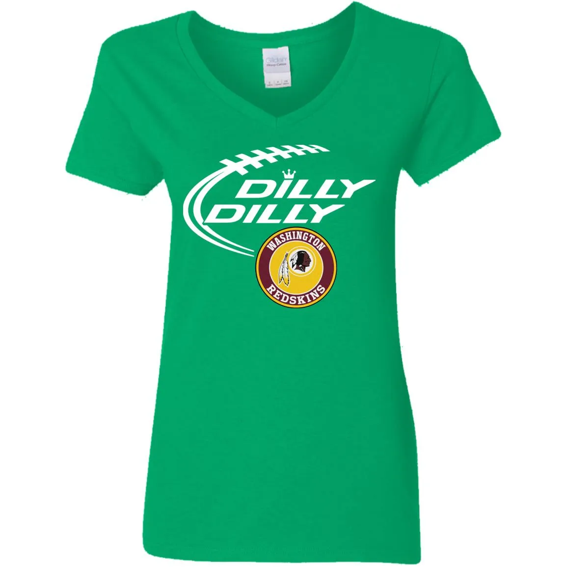 Dilly Dilly Washington Redskins Nfl Football Women V-Neck T-Shirt