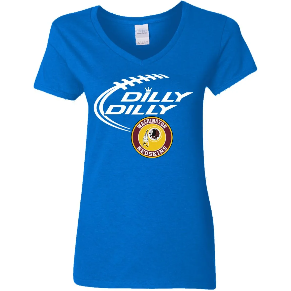 Dilly Dilly Washington Redskins Nfl Football Women V-Neck T-Shirt