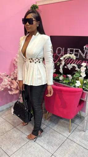 Doll Face Blazer - Off White