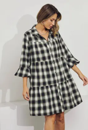 Dolled Up Plaid Mini Dress