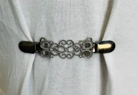 Dress Clips Rhinestone Waist Clip Cardigan Clip Silver Sweater Clip Cinch Clip Dress Clips Jewelry Gift Gifts for Her by Fabulici