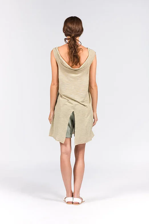 Dress QUATRO OPEN khaki