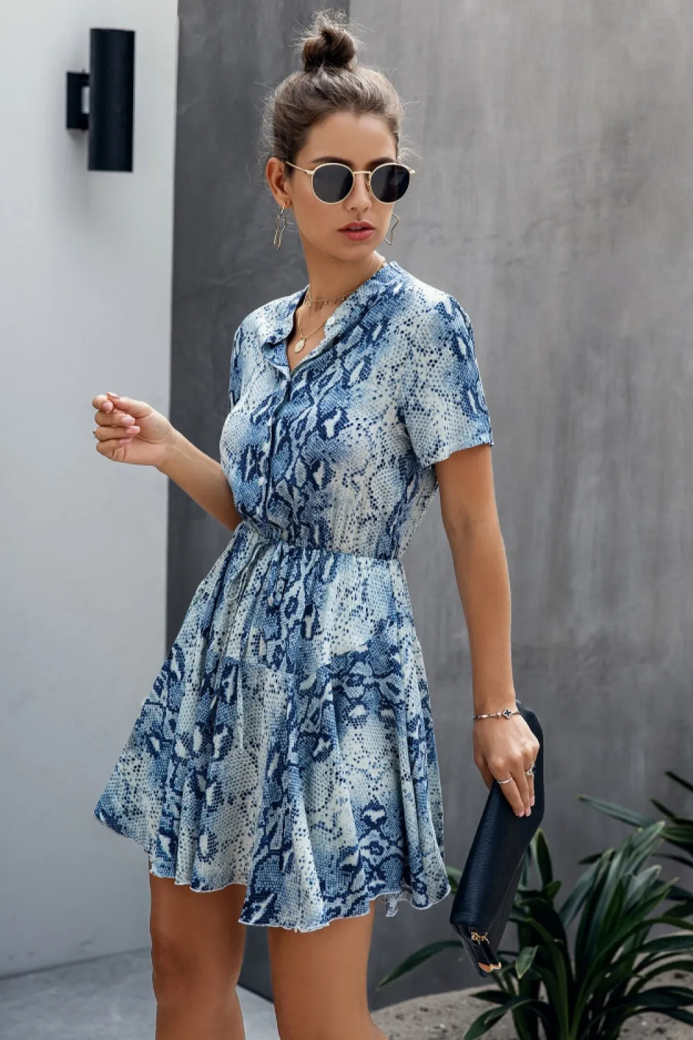 Feel All Money Leopard Dress