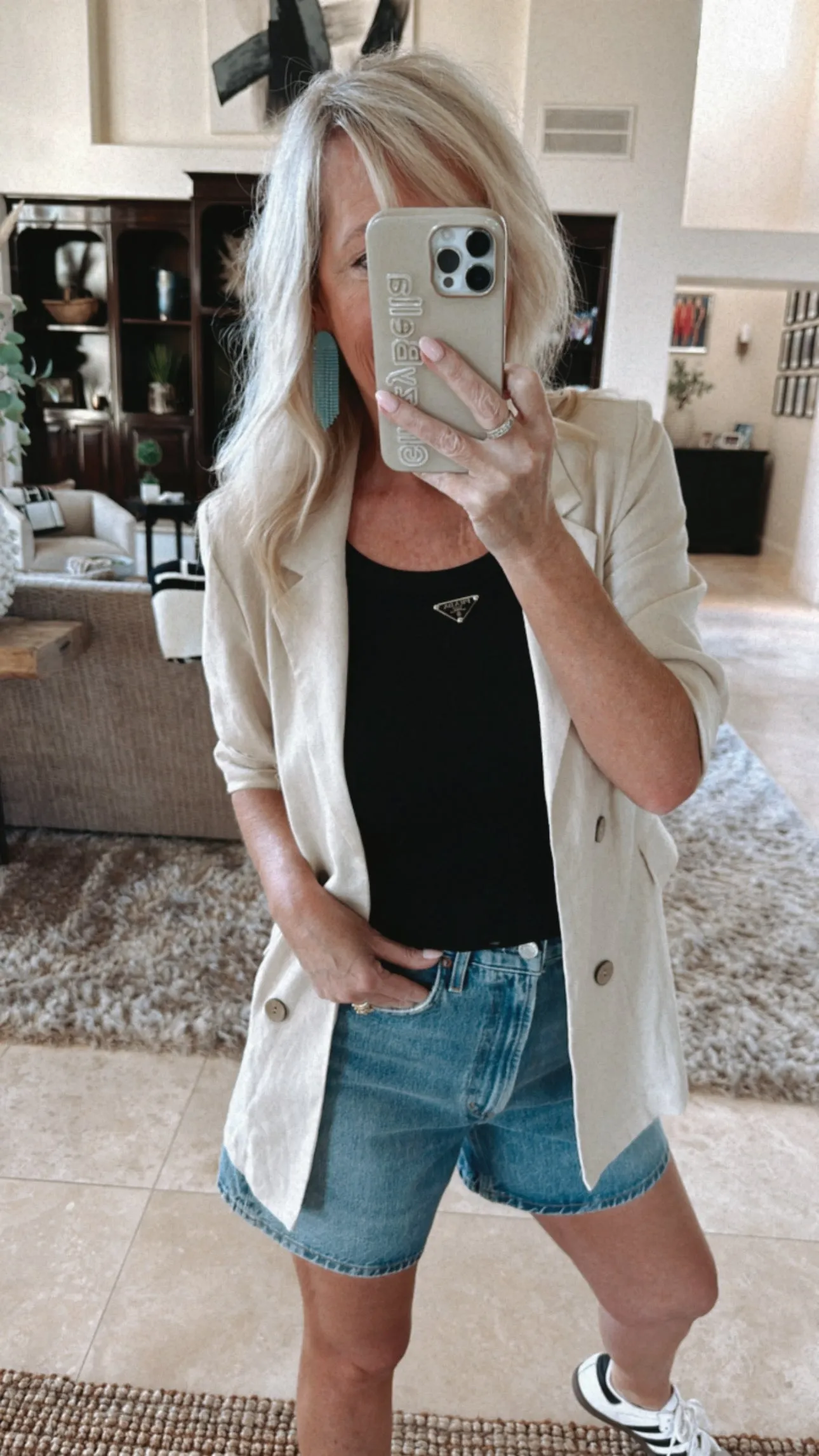 FINAL SALE!! Carli Linen Boyfriend Blazer