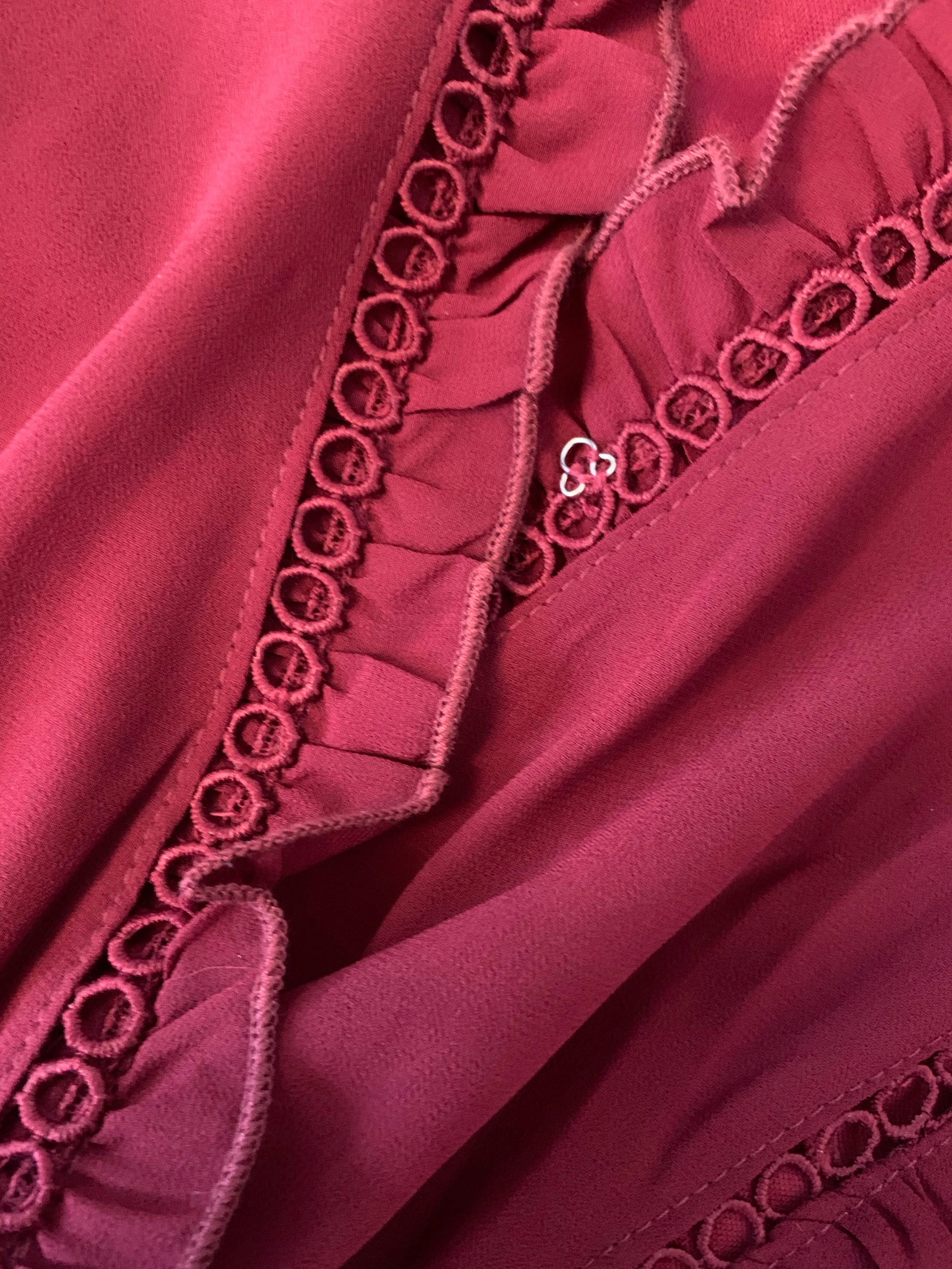 Hannah Dress- Burgundy/Black