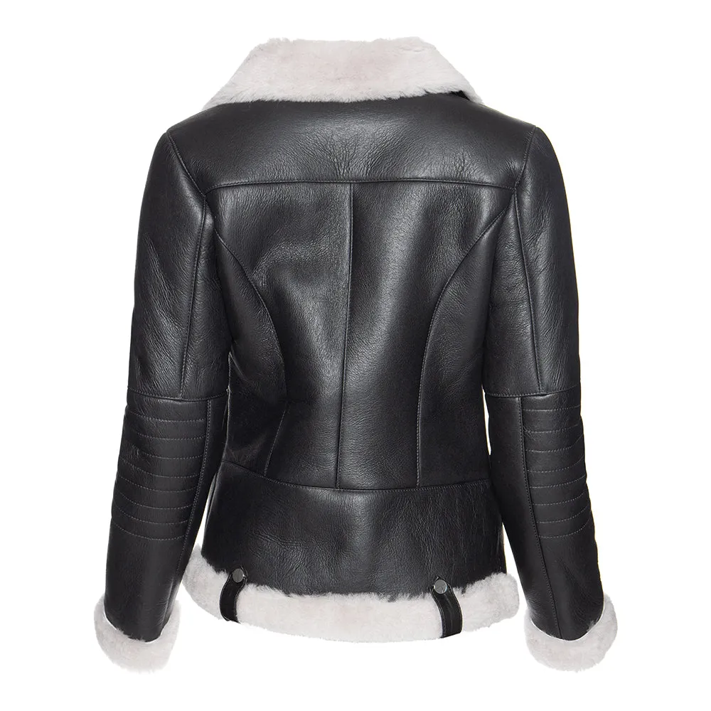HARLEY Spanish Merino Shearling Sheepskin Moto Jacket