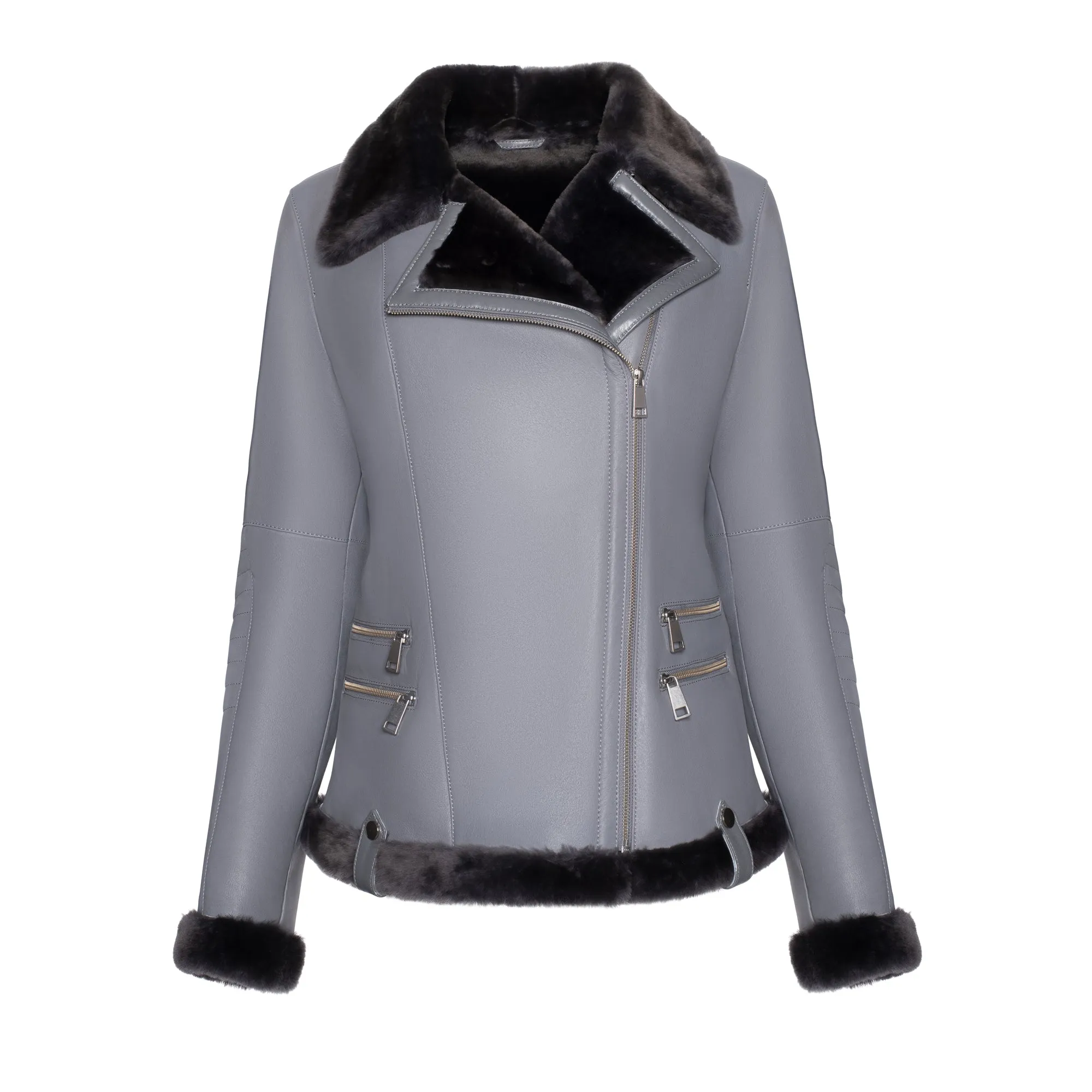 HARLEY Spanish Merino Shearling Sheepskin Moto Jacket