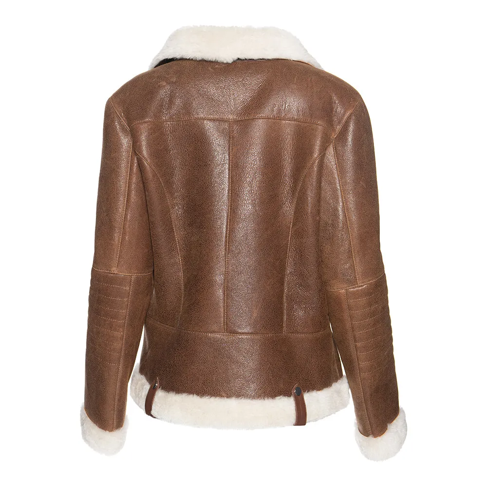 HARLEY Spanish Merino Shearling Sheepskin Moto Jacket
