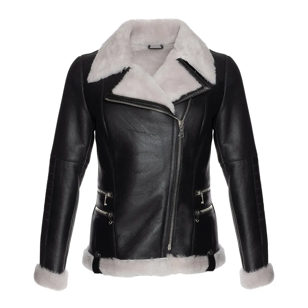 HARLEY Spanish Merino Shearling Sheepskin Moto Jacket