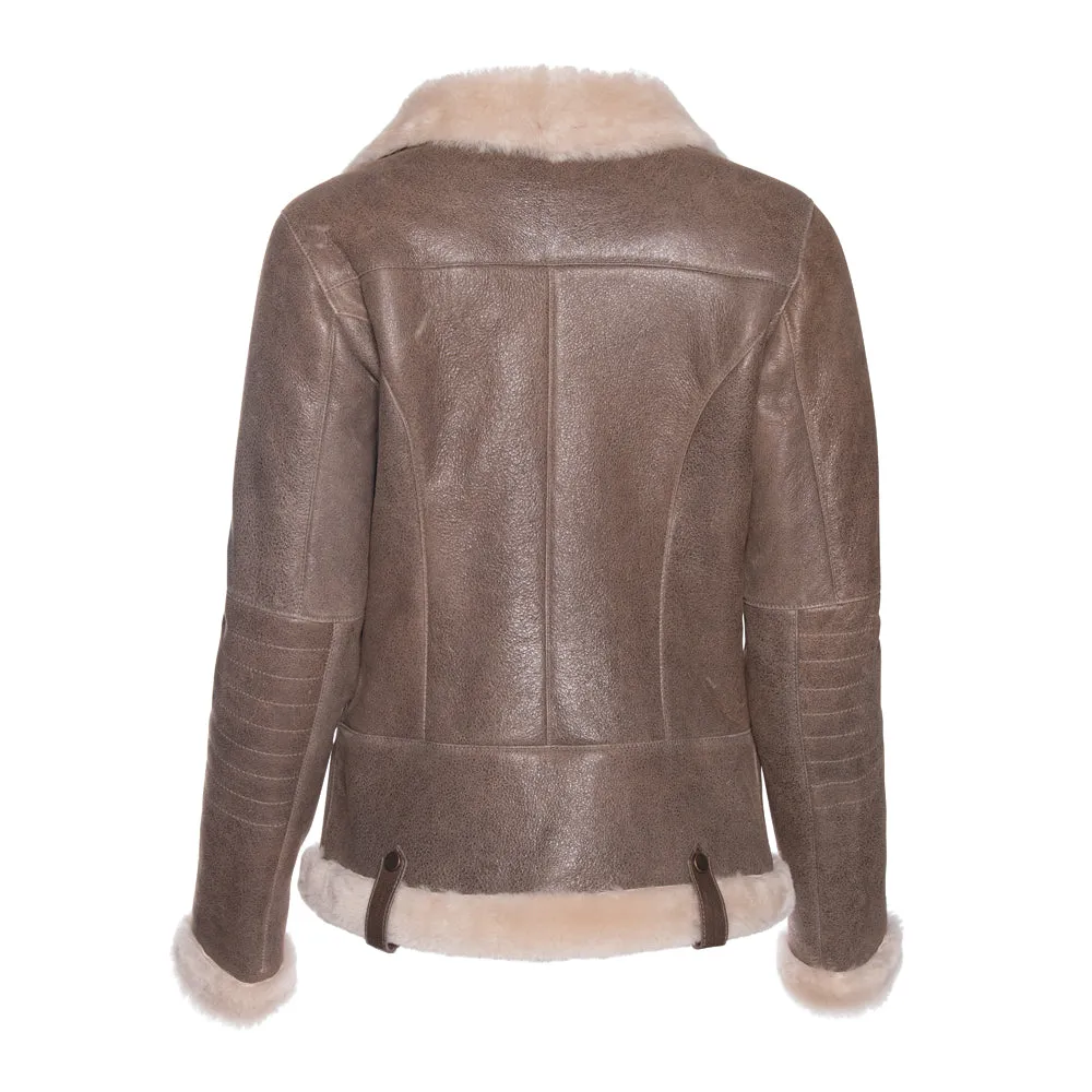 HARLEY Spanish Merino Shearling Sheepskin Moto Jacket
