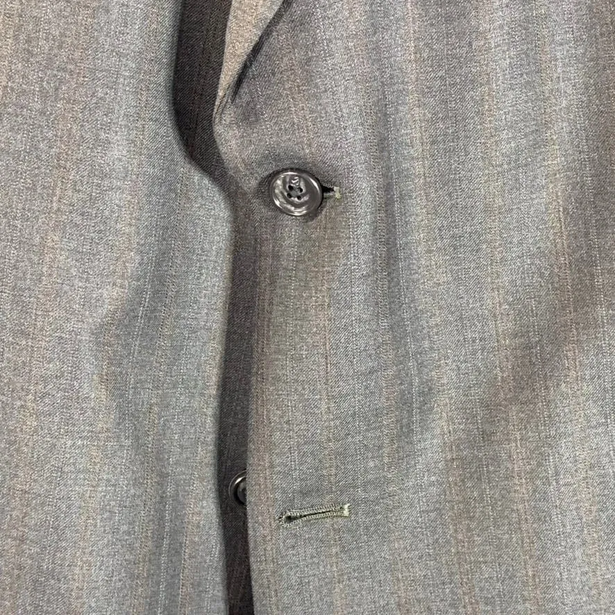 HART SCHAFFNER MARX Men's Charcoal Pinstripe Two Button-Suit Jacket SZ 46R