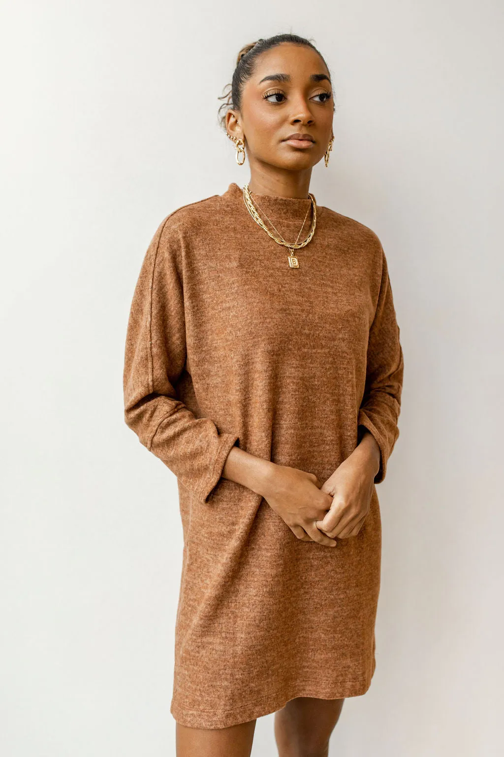 hazelnut sweater dress