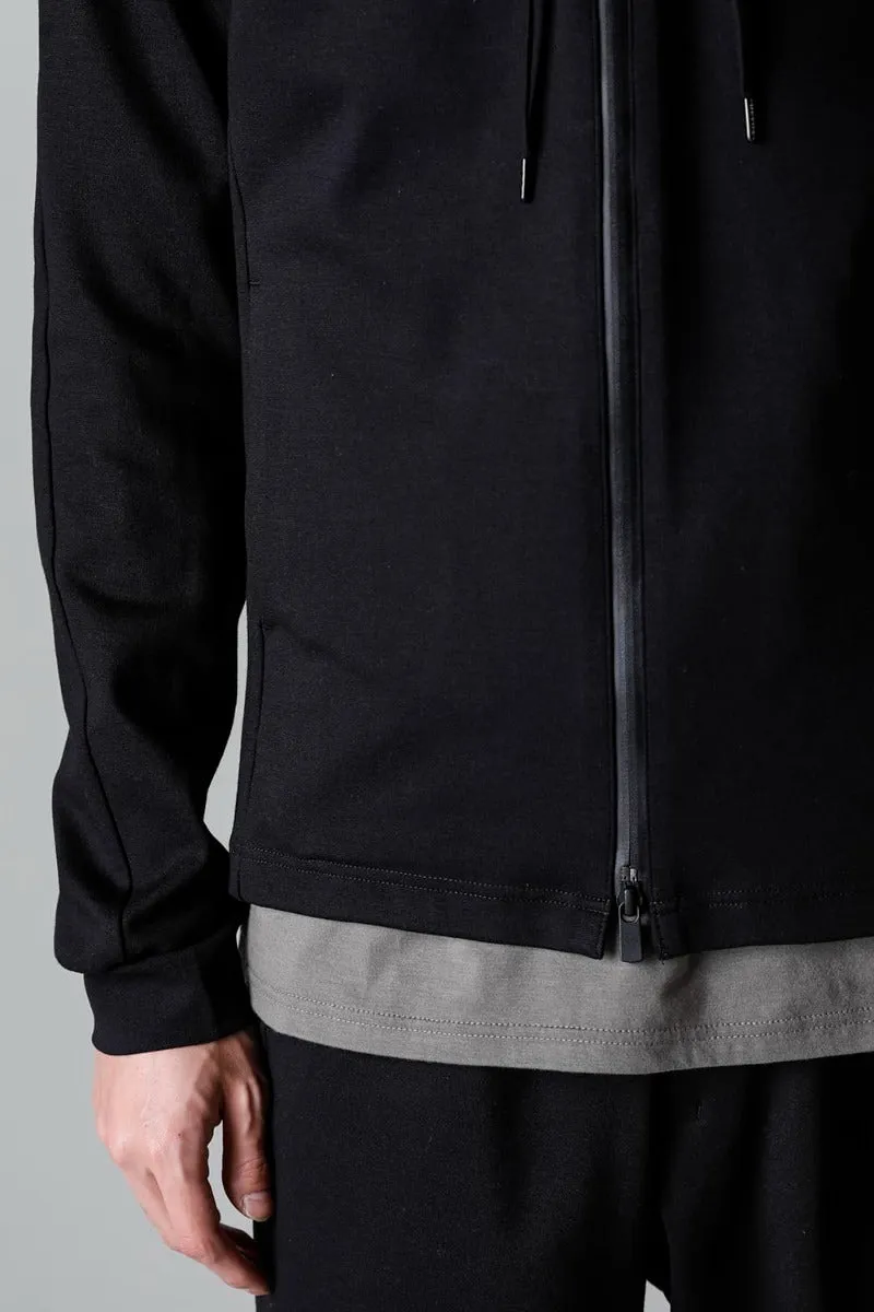 High neck track jacket stretch viscose