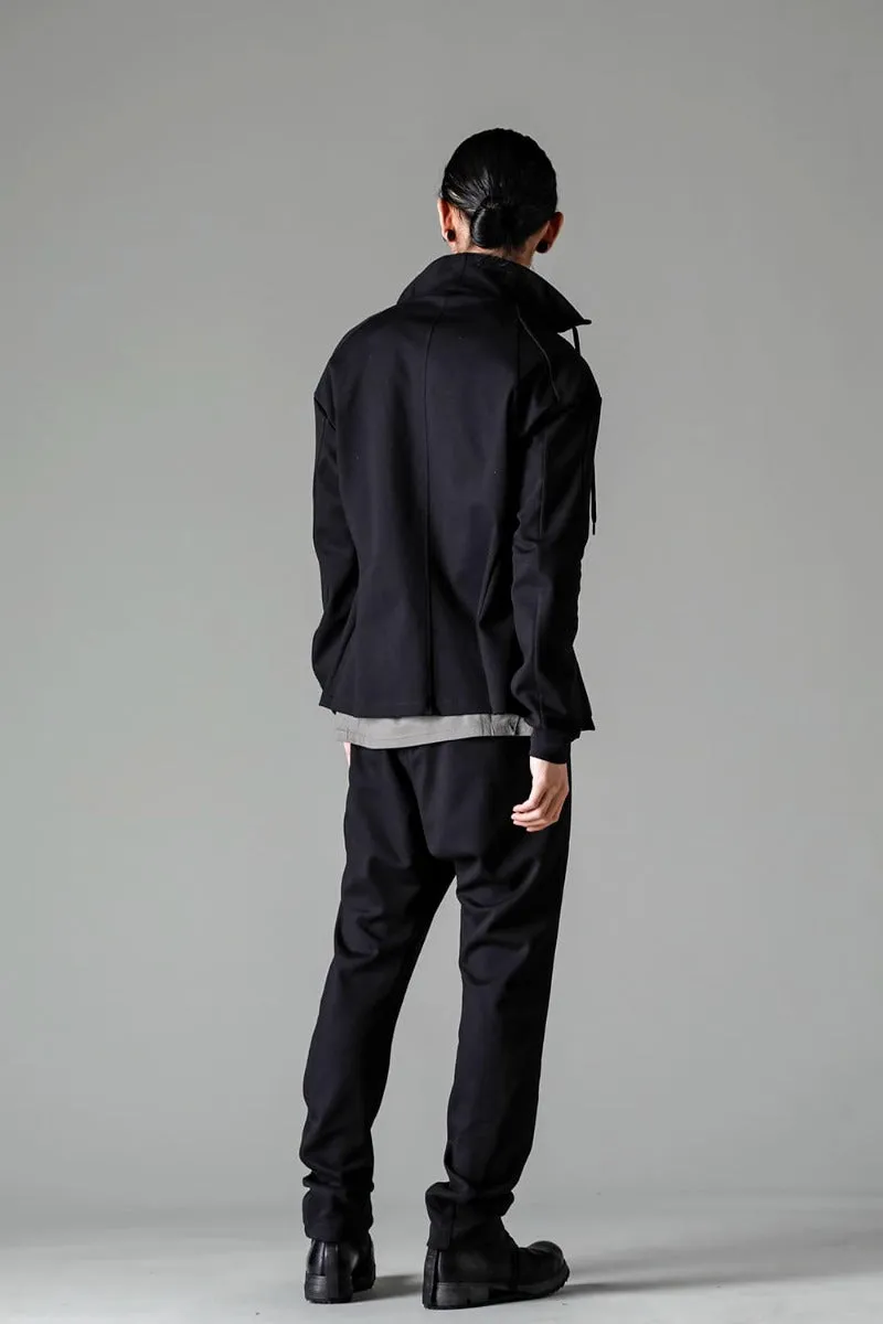 High neck track jacket stretch viscose