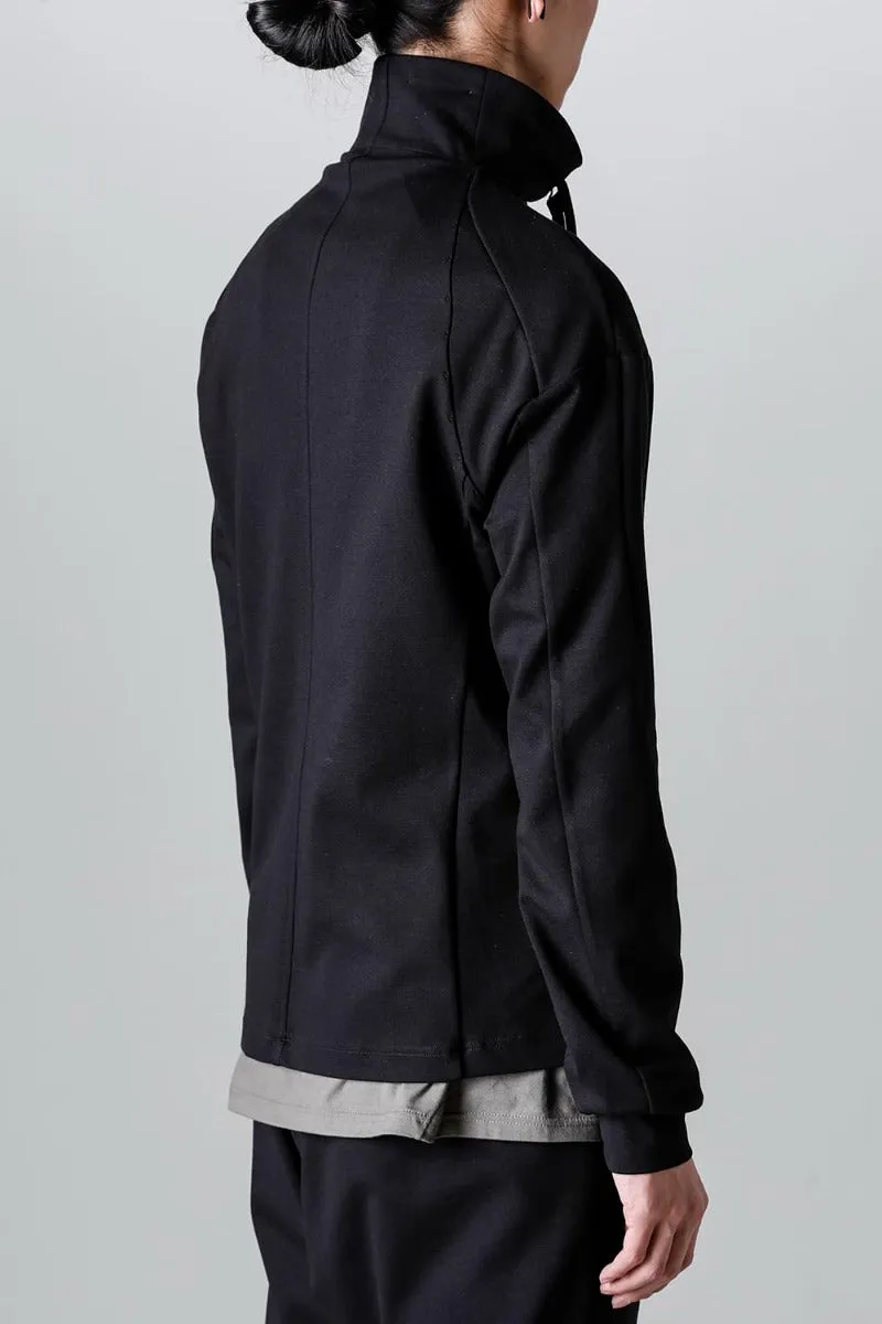 High neck track jacket stretch viscose