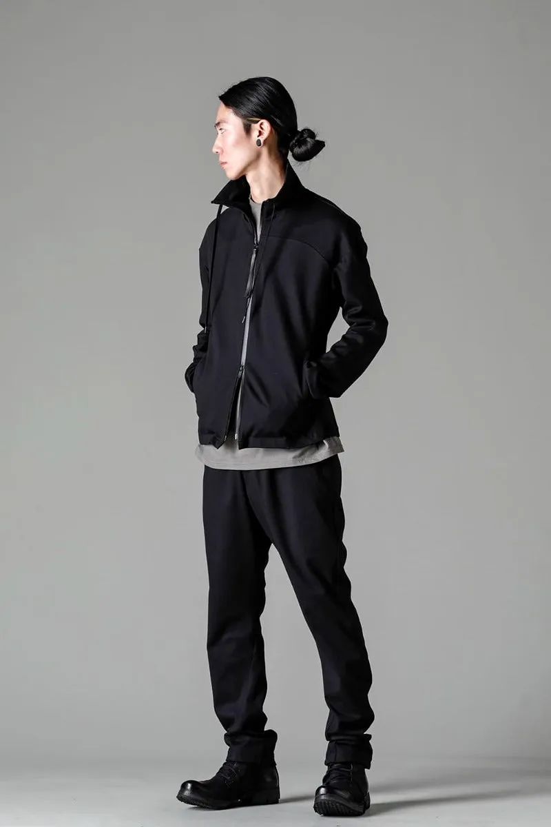 High neck track jacket stretch viscose