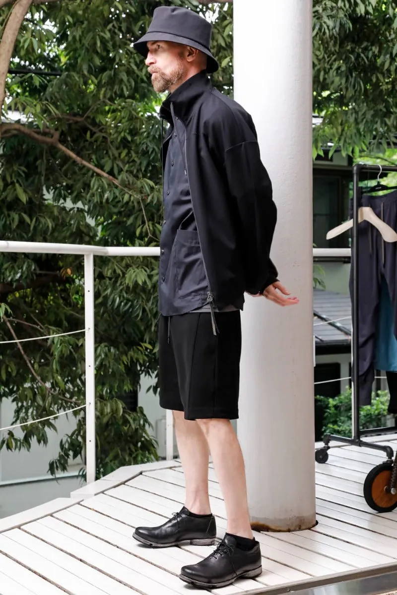 High neck track jacket stretch viscose